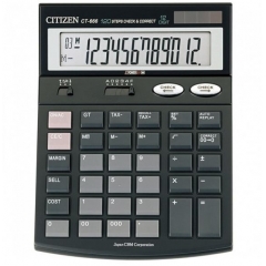 Настолен калкулатор Citizen CT-666N, 12-разряден, черен