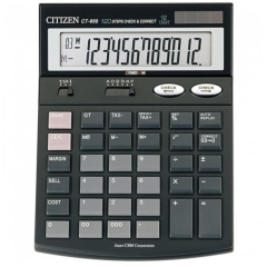 Настолен калкулатор Citizen CT-666N, 12-разряден, черен