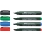 Маркер перманентен Faber Castell  Winner 54, скосен, червен