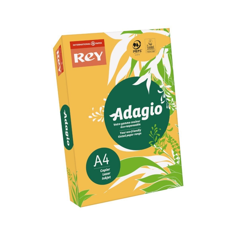 Копирна хартия Adagio A4 80 г/кв.м, 500л. златиста | Цветна копирна хартия и картон | Бяла копирна хартия и картон