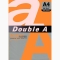 Цветна хартия Double A, A4, 25л, Neon оранжев