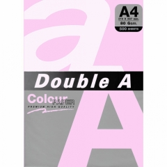 Цветна хартия Double A, A4, 25л, Neon розов