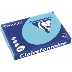Копирна хартия Trophee небесно синьо A4 80 гр. 100 л