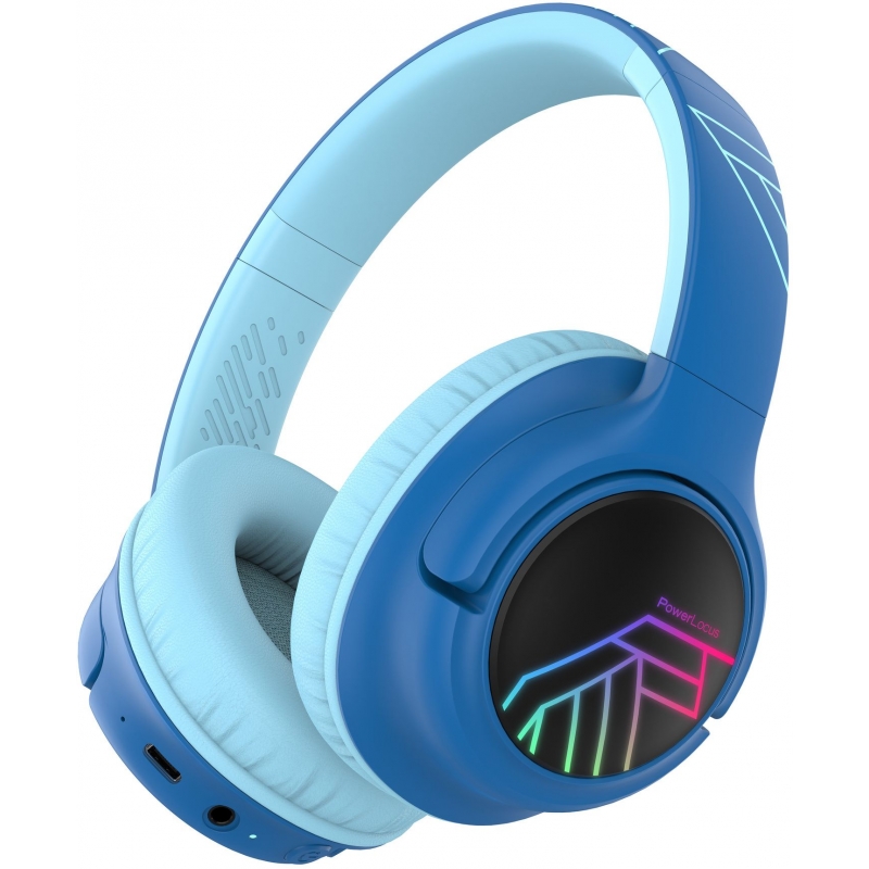 Слушалки за деца PowerLocus Bobo Kids Blue/Black