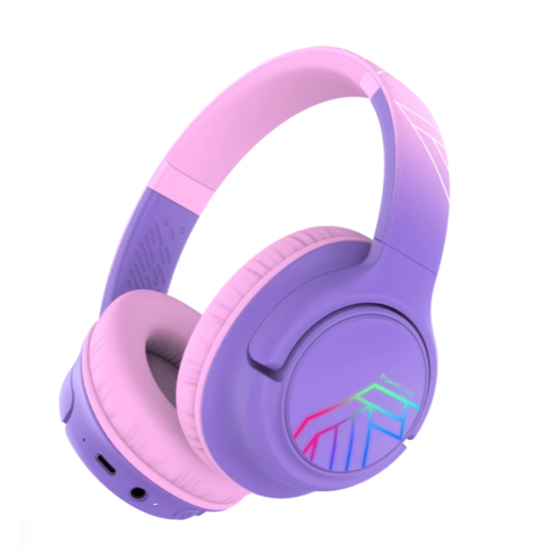 Слушалки за деца PowerLocus Bobo Kids Purple