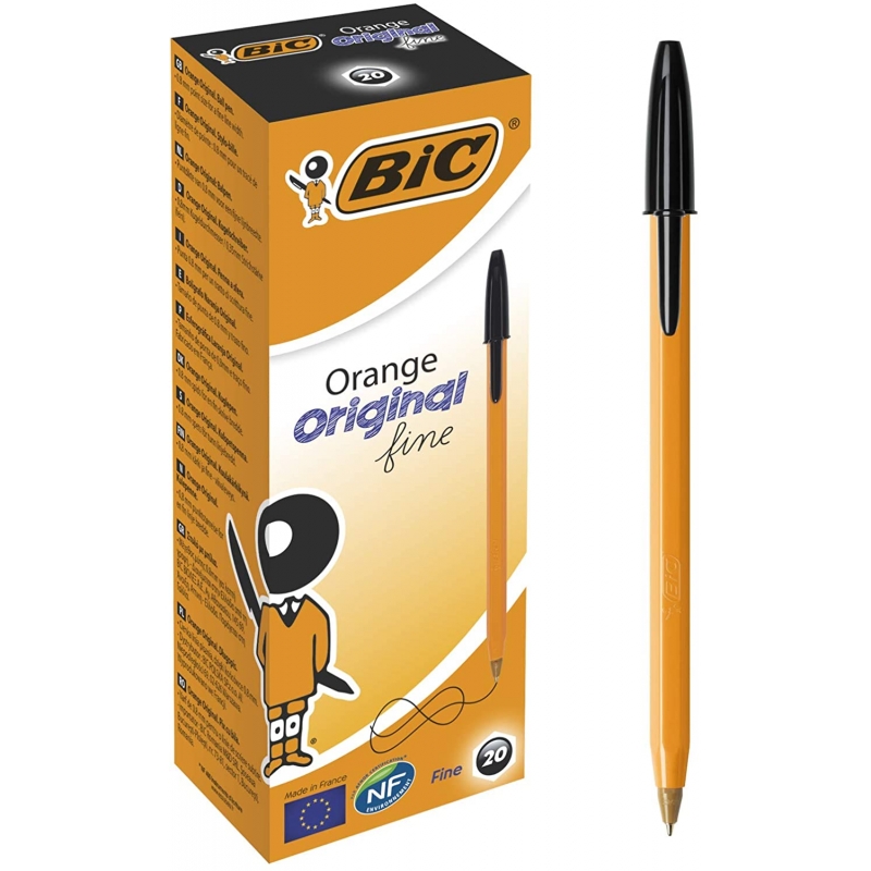 Химикал Bic Orange черен оп.20 | Химикали | ПИШЕЩИ СРЕДСТВА