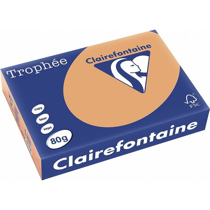 Копирна хартия Trophee карамел A4 80 гр. 500 л, 1879 | Цветна копирна хартия и картон | Бяла копирна хартия и картон