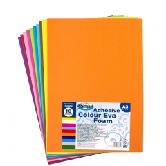 Комплект самозалепваща гумена цветна хартия EVA FOAM A3 10 цвята Centrum 88838