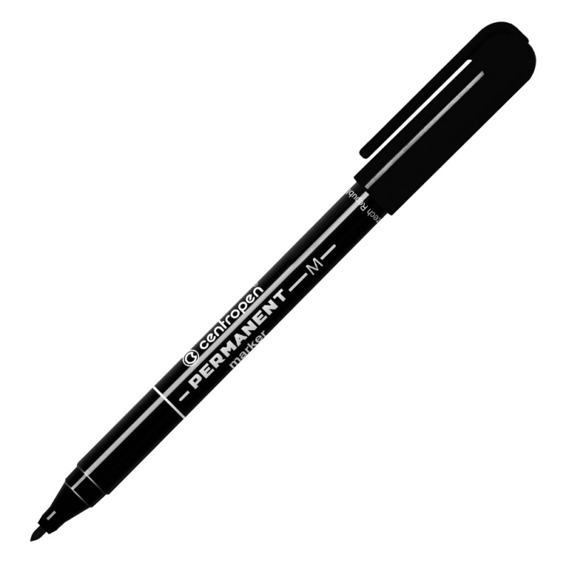 Маркер перманентен Centropen OHP 2846M 1.0 черен | Перманентни маркери | ПИШЕЩИ СРЕДСТВА