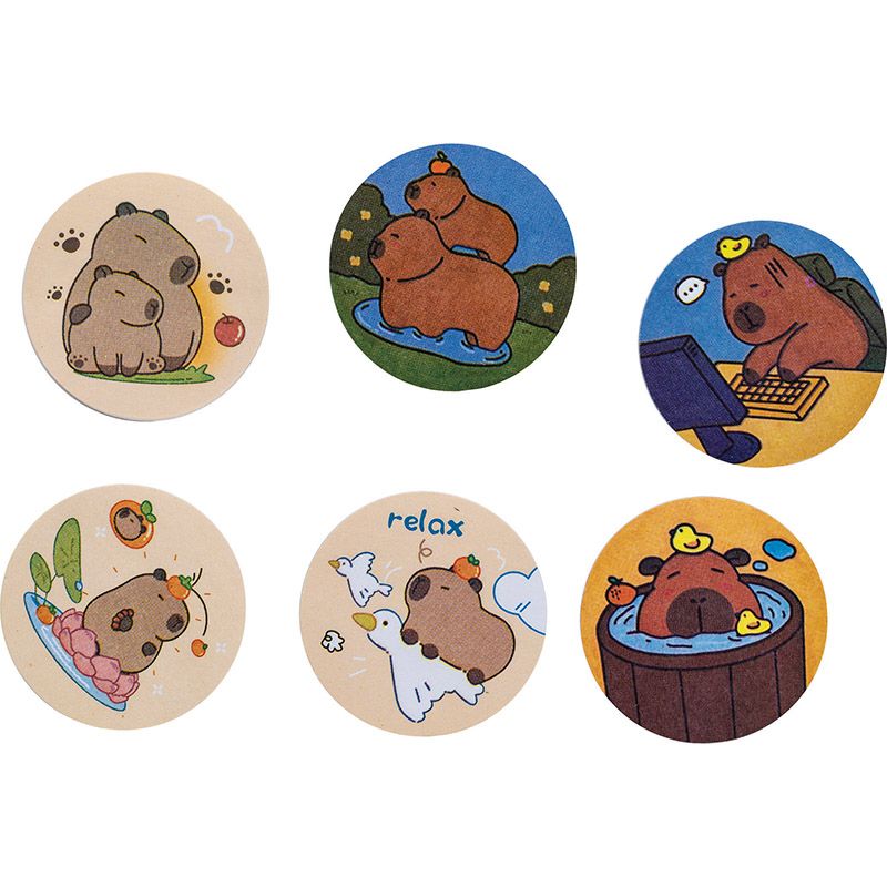 Самозалепващи лисчета 45/45 мм Capybara, 81248 | Ученически аксесоари | ПРОДУКТИ ЗА УЧЕНИКА