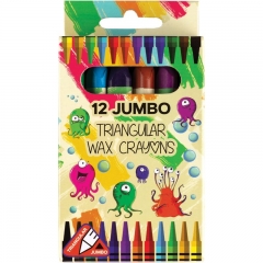 Пастели восъчни 12 цвята Jumbo Centrum 87511