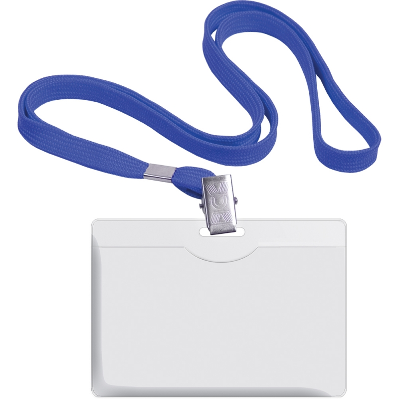 Бадж PVC хоризонтален + връзка син Forofis 91635 | Визитници и др. | АРХИВИРАНЕ И СЪХРАНЕНИЕ