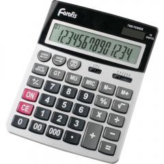 Настолен калкулатор Forofis 91593, 14-разряден, сив