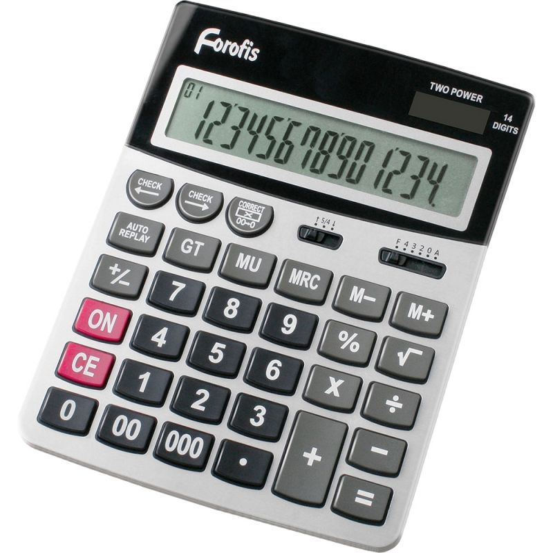 Настолен калкулатор Forofis 91593, 14-разряден, сив | Калкулатори | Офис техника и консумативи