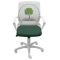 Детски работен стол Fly White Green Tree