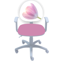 Детски стол Smart White Flower