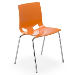 Посетителски стол Fondo 4L - Gloss Orange