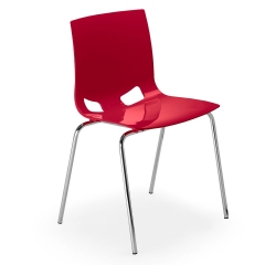 Посетителски стол Fondo 4L - Gloss Red