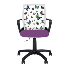 Детски работен стол Fly Black Butterfly