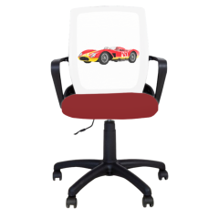 Детски работен стол Fly Black Race Car
