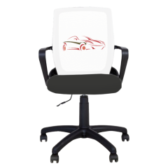 Детски работен стол Fly Black Sport Car