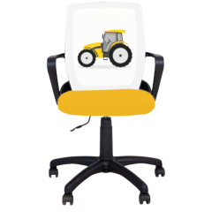 Детски работен стол Fly Black Tractor