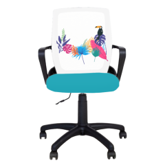 Детски работен стол Fly Black Tropical