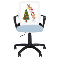 Детски работен стол Fly Black Christmas Tree