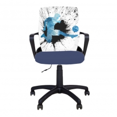 Детски работен стол Fly Black Football Dark Blue тъмно син