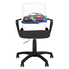 Детски работен стол Fly Black Colorful Sport Car