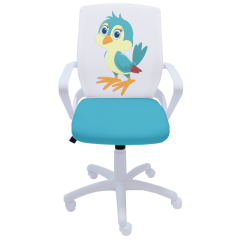 Детски работен стол Fly White Bird