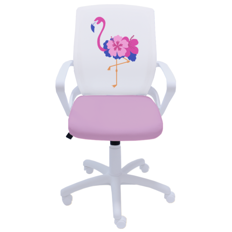 Детски работен стол Fly White Flamingo Flower | Детски столове | ОФИС СТОЛОВЕ