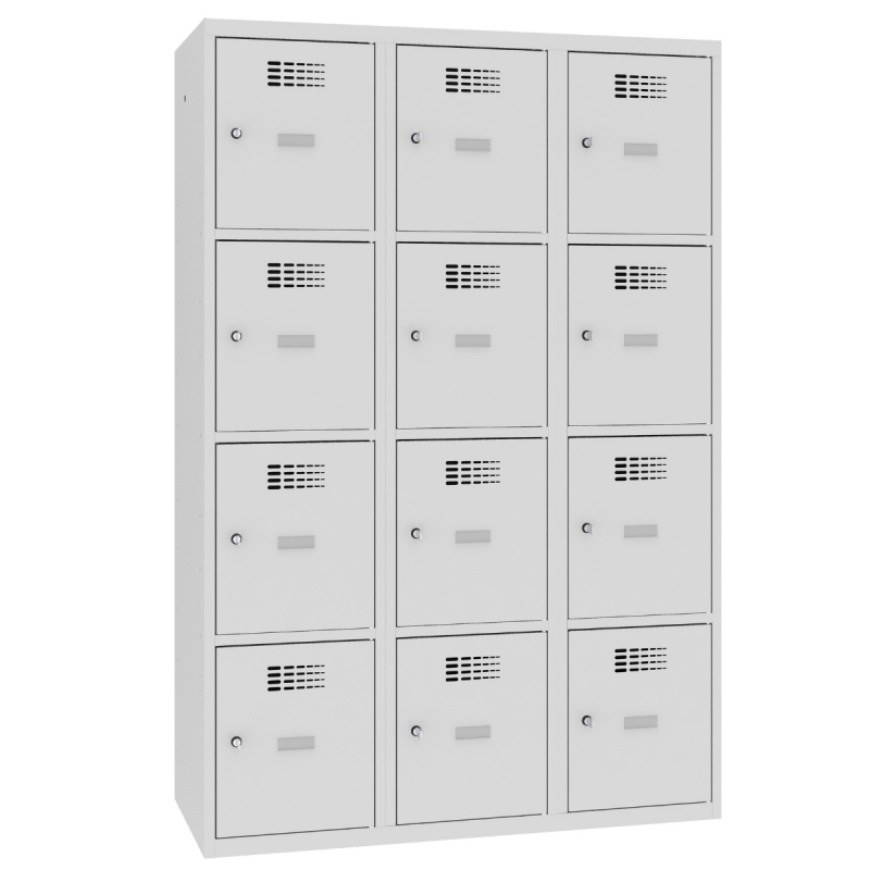 Детски метален шкаф Malow MSUS 434 S 1200/500/1450 с 12 врати | Мебели от МЕТАЛ | ОФИС ОБЗАВЕЖДАНЕ