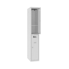 Метален гардероб с 2 отделения с рафт Malow SUS 312 W 300/500/1800 h mm