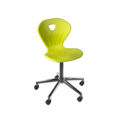 Ученически стол Kori Swivel Chrome - Зелен ПП