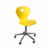 Ученически стол Kori Swivel Chrome - Жълт ПП