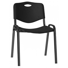 Стол Iso Plastic Black посетителски - черен K02