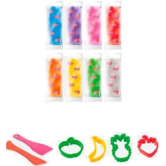 Пластилин Fruits, Комплект, 14 елемента Let`s L-8596