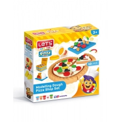 Пластилин Pizza Shop, Комплект, 10 елемента Let`s L-9004