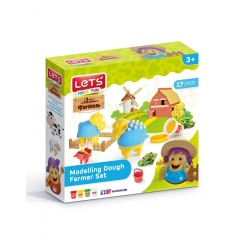 Пластилин Farm Set, Комплект, 17 елемента Let`s L-9007
