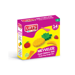 Пластилин Fruits, Комплект, 14 елемента Let`s L-8596