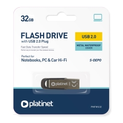 Флаш памет USB Platinet, 32GB, 2.0 метална