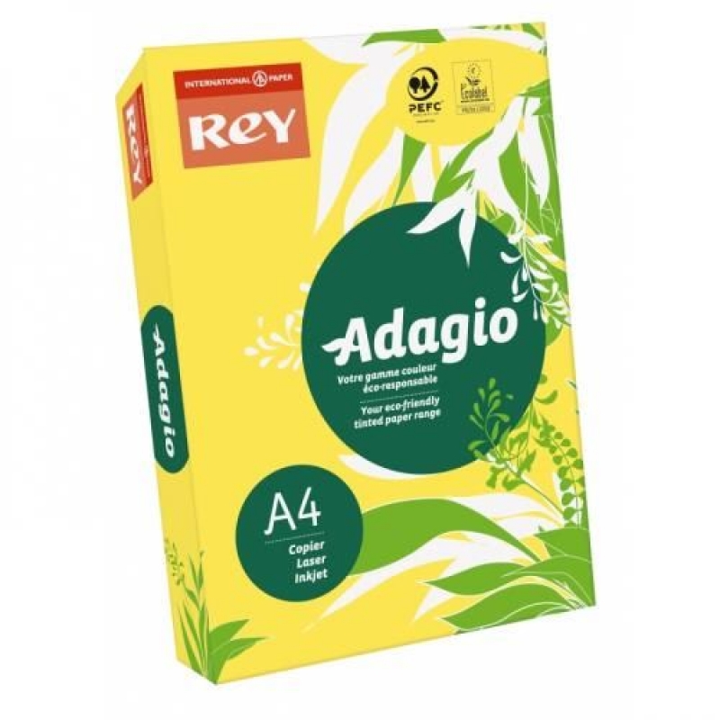 Копирна хартия Adagio A4 80 г/кв.м, 500л. бледо жълт | Цветна копирна хартия и картон | Бяла копирна хартия и картон