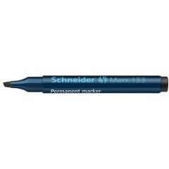 Перманентен маркер със скосен връх Schneider 133 черен