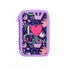 Несесер Optimum зареден с принадлежности за ученика I love 2 play 