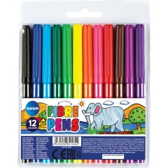 Флумастери 12 цвята Centrum Zoo 80164