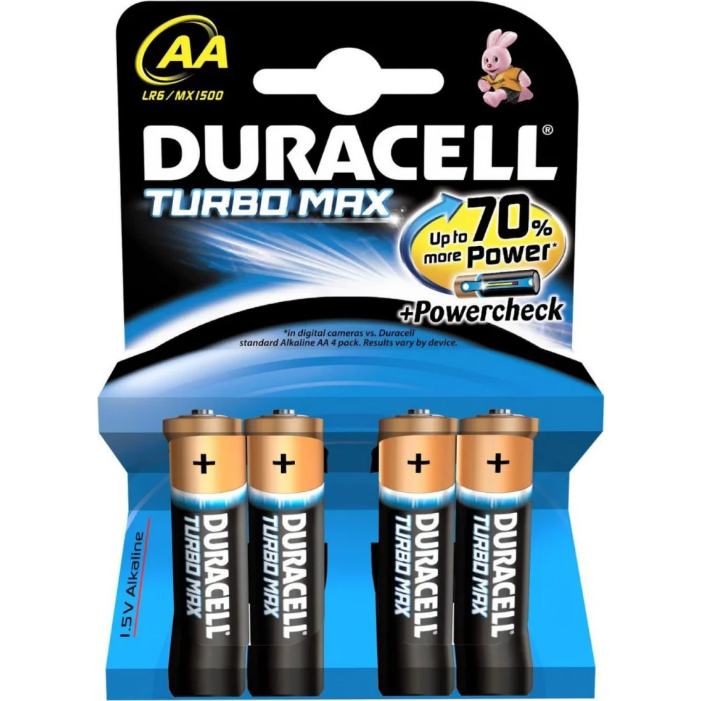 Батерии Duracell Turbo Max AA 4бр. | Батерии ️ | Офис техника и консумативи