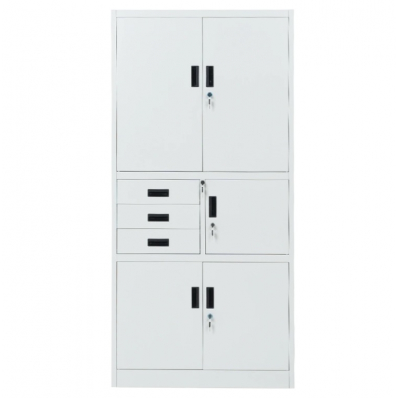 Метален шкаф CR-1281 Е K за документи с чекмеджета и сейф 90/40/185 см | Мебели от МЕТАЛ | ОФИС ОБЗАВЕЖДАНЕ