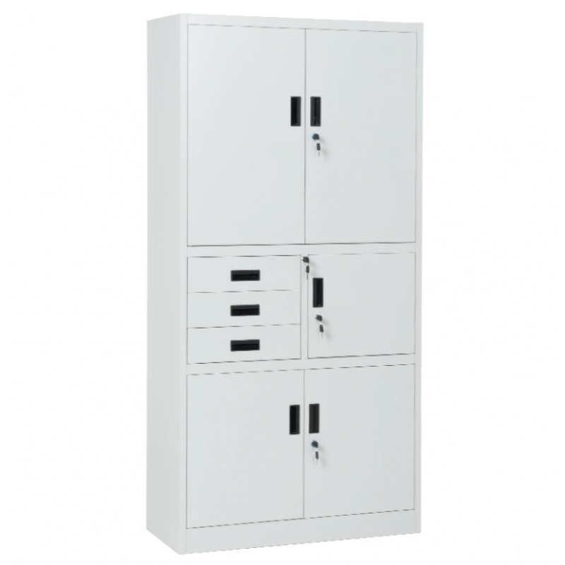 Метален шкаф CR-1281 Е K за документи с чекмеджета и сейф 90/40/185 см | Мебели от МЕТАЛ | ОФИС ОБЗАВЕЖДАНЕ