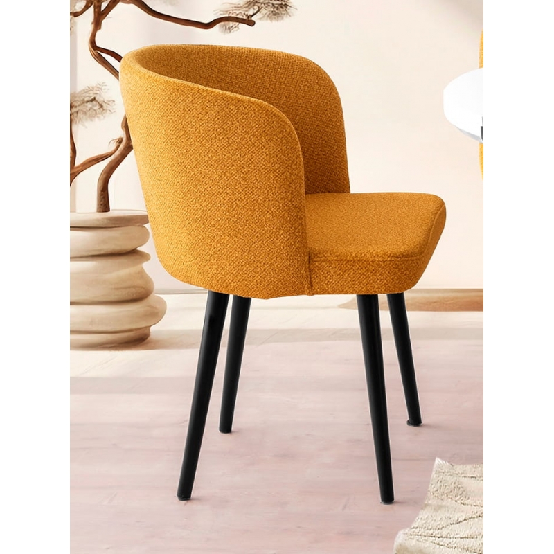 Трапезен стол Soft So-4107 S-07 жълт